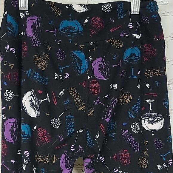 LuLaRoe Desserts One Size (2-10) Butter Soft Legging Cookies Sweet Stretch Pants - Picture 3 of 7